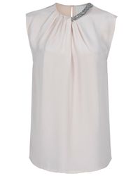 3.1 Phillip Lim | White Beaded Neck Top | Lyst