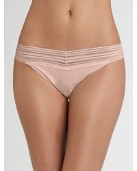 Hanky Panky | Pink Original Rise T-shirt Thong | Lyst