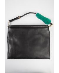 3.1 Phillip Lim | Lynus Portfolio Zip Bag in Black/green | Lyst