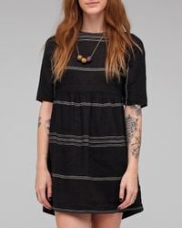 Ace & Jig | Black Button Mini Dress Batiste | Lyst