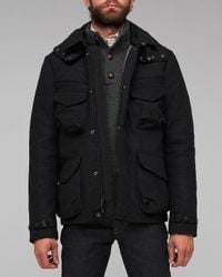 Woolrich | Gray Field Jacket for Men | Lyst