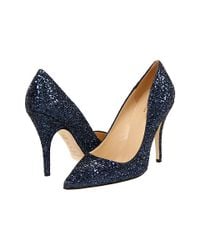 kate spade new york | Blue Licorice Too - Navy Glitter Pump | Lyst
