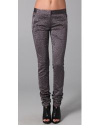 Alexander Wang | Gray Glitter Drainpipe Jean | Lyst