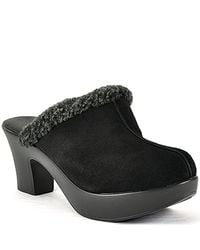 Cordani | Dream Clog - Black Suede and Shearling Clog | Lyst