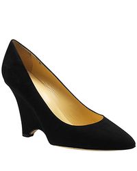 kate spade new york | Black Deb Wedge Pumps | Lyst