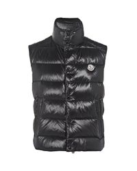 Moncler | Black Tib Gillet Down Vest for Men | Lyst