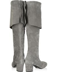 grey suede otk boots