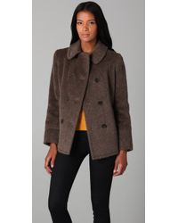 Marc By Marc Jacobs | Brown Jet Set Alpaca Jacket | Lyst