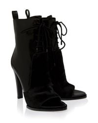 Alexander Wang | Black Josephine Lace Up Ankle Boots | Lyst