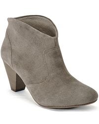 Steven by Steve Madden | Brown Pembrook - Taupe Suede Ankle Bootie | Lyst