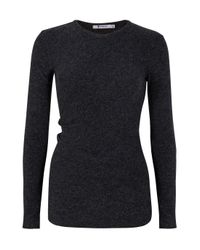 T By Alexander Wang | Gray Twistback Or Front Ls T | Lyst