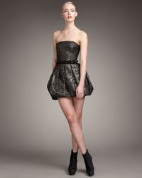 Rachel Zoe | Metallic Blair Strapless Bubble Dress | Lyst
