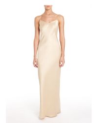 Alexander Wang | Natural Silk Charmeuse Long Dress | Lyst