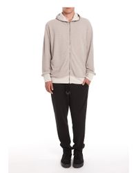 Alexander Wang | Natural Siro French Terry Zip Up All The Way Hoodie for Men | Lyst