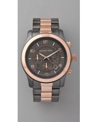 Michael Kors | Black Oversized Runway Watch | Lyst