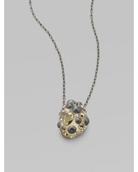 Alexis Bittar | Metallic Dust Crystal Small Bean Necklace | Lyst