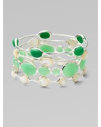 Ippolita | Metallic Mother Of Pearl Cabochon & Sterling Silver Bracelet | Lyst