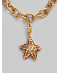 Jay Strongwater | Metallic Jeweled Starfish Charm | Lyst