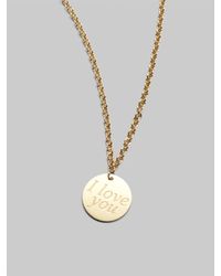 Roberto Coin | 18k Yellow Gold Love Plus Necklace | Lyst