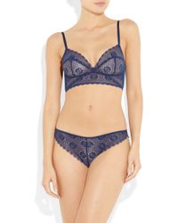 Kiki de Montparnasse | Blue 'miel' Stretch Lace Panty | Lyst