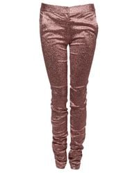 Alexander Wang | Pink Glitter Drainpipe Pant | Lyst