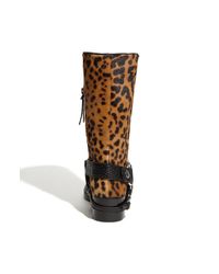leopard motorcycle boots