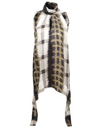 Peter Pilotto | Metallic Key Printed Silk Top | Lyst