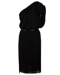 Acne Studios | Black Evans Asymmetric Dress | Lyst