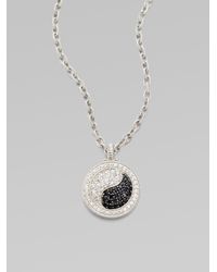 Judith Ripka | Metallic Sapphire & Sterling Silver Yin Yang Necklace | Lyst