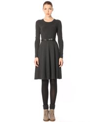 French Connection | Gray Santana Stretch Flared Dress | Lyst