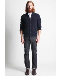 French Connection | Blue Lambswool Wrap Pullover for Men | Lyst