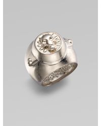 Alexander McQueen | Metallic Riding Ring/silvertone | Lyst