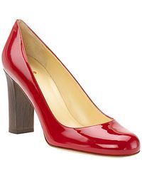 kate spade new york | Red Kami - Raspberry Patent Block Heel Pump | Lyst