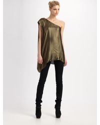 Rachel Zoe | Metallic Marie One-shoulder Top | Lyst