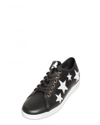 Dolce & Gabbana | Black Star Inserts Leather Sneakers | Lyst
