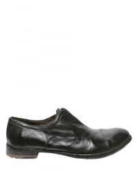 Officine Creative | Black Elasticated Tongue Calf Lace-up Shoes for Men | Lyst