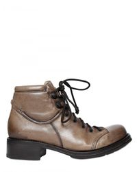 Raparo | Brown 40mm Padded Calfskin Ankle Lace-up Shoes | Lyst