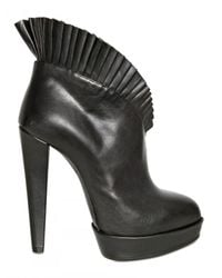 Viktor & Rolf | Black 125mm Ruffled Leather Pumps | Lyst