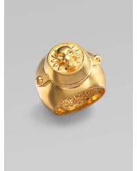 Alexander McQueen | Metallic Riding Ring/goldtone | Lyst