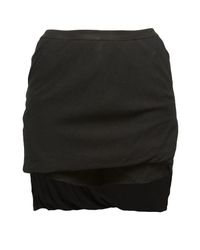 Rick Owens | Black Layered Skirt | Lyst