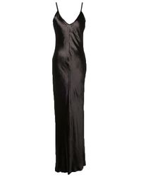 T By Alexander Wang | Black Panne Velvet Long Cami Dress | Lyst