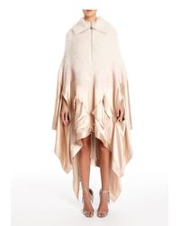 Alexander Wang | Pink Satin Angora Needle Punch Poncho | Lyst