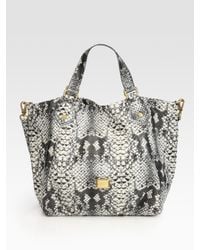 Marc By Marc Jacobs | Black Supersonic Snake-print Francesca Tote Bag | Lyst