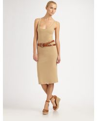 Ralph Lauren Black Label | Natural Cashmere Tank Dress | Lyst