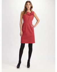 Elie Tahari | Purple Lexie Wool Jersey Dress | Lyst