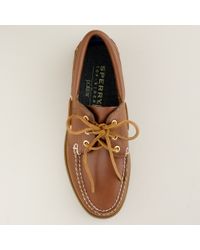 J.Crew | Brown Sperry Top-sider® For J.crew Authentic Original 3-eyelet Boat Shoes for Men | Lyst