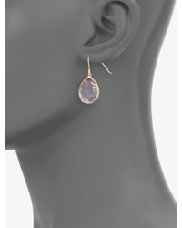 Ippolita | Pink Amethyst and 18k Yellow Gold Earrings | Lyst
