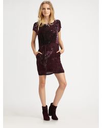 Rag & Bone | Black Leonard Printed Silk Dress | Lyst
