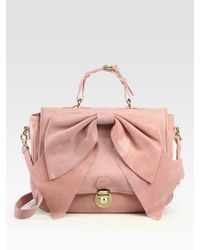 RED Valentino | Pink Bow Top Handle Bag | Lyst