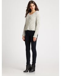 Helmut Lang | Gray Angora Floats Pullover | Lyst